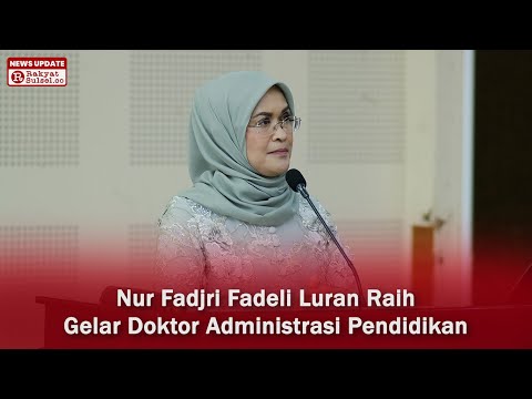 Promosi Gelar Doktor Nur Fadjri Fadeli Luran