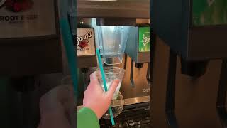 How some people get their drink from a soda fountain