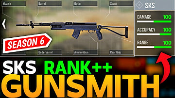 BEST SKS GUNSMITH IN SEASON 6 | CALL OF DUTY MOBILE|