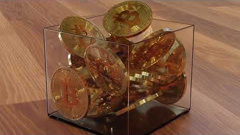 Coin falling. Blender painting and rendering. End of first month learning.