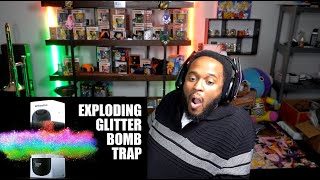 EXPLODING Glitter Bomb 4.0 vs. Package Thieves - @Mark Rober | REACTION