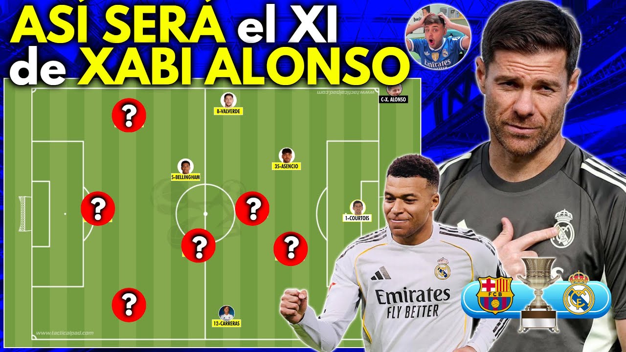 ASÍ SERÁ la ALINEACIÓN de XABI ALONSO en el BARÇA vs REAL MADRID *Final Supercopa*