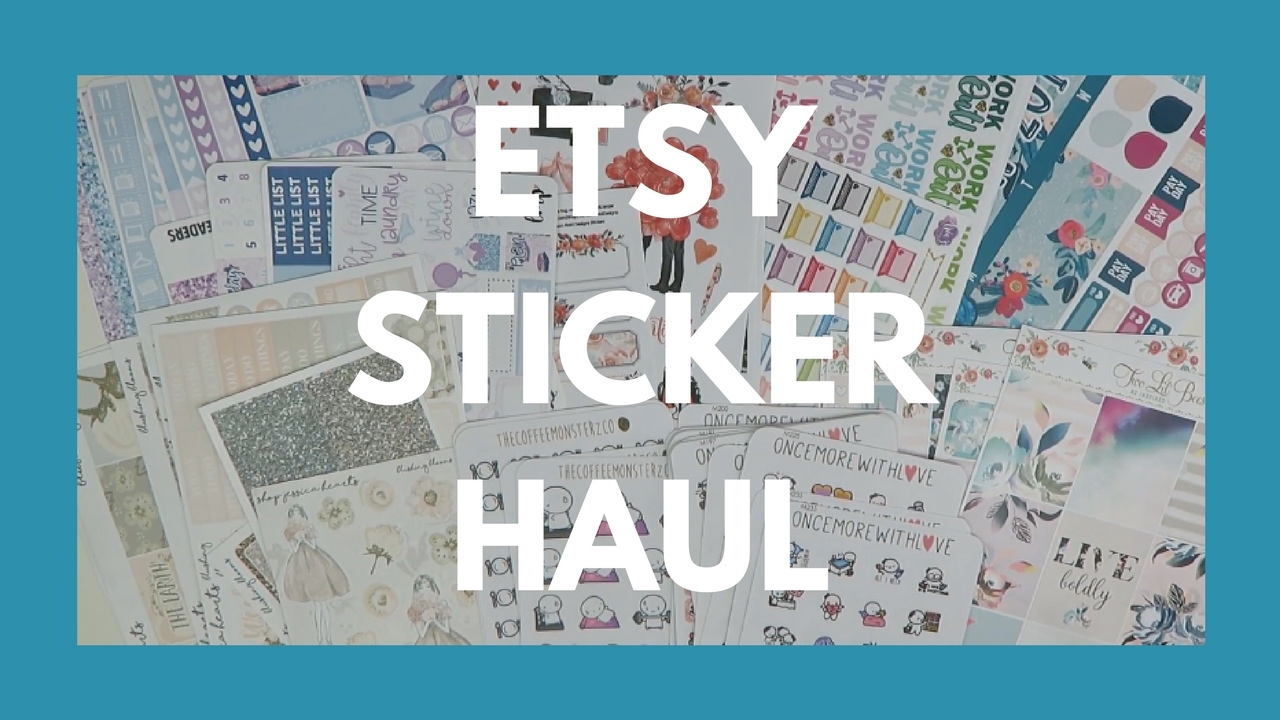 ETSY STICKER HAUL // Character Stickers, Kits, and Functional Items