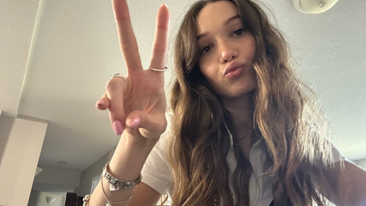 ASMR applying lash clusters with mouth sounds