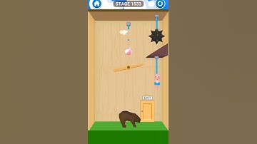 rescue cut rope puzzle stage 1533| rescue cut rope puzzle game for android and iOS #shorts