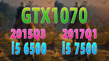 Core i5 6500 vs i5 7500 GTX1070 CPU Game Test