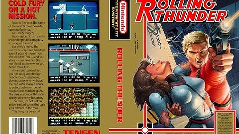 ROLLING THUNDER - (NES) - PLAYTHROUGH