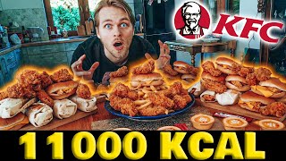 UCZTA DLA 8 OSÓB z KFC CHALLENGE (11000 KCAL/4KG) + info o mojej walce :D | Epic Cheat Meal