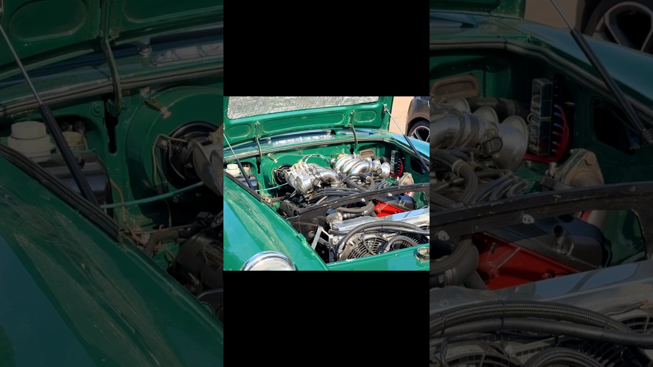 The #restomod MGB V6 hits the road! #Jaguar #MG #MGB #Driving