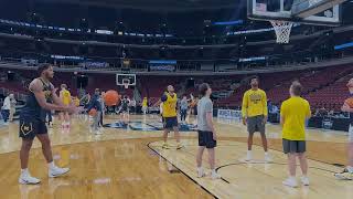Michigan basketball practices before facing Alabama in Sweet 16