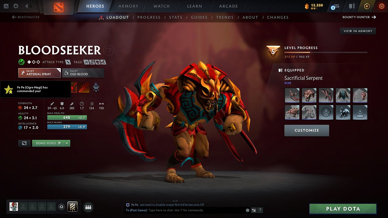 Dota 2 Gameplay: Turbo: Bloodseeker (No Commentary)