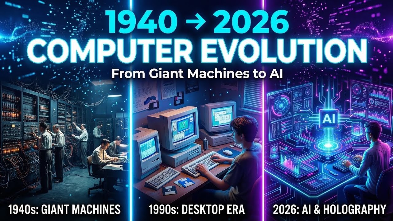 Computer In 2026 The Evolution of Computers (1940 – 2026) | From Room-Sized Machines to ...