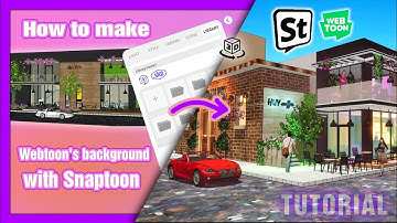 Make beautiful background for your webtoon under 30 minutes with Snaptoon | tutorials |