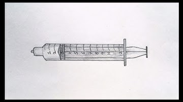 Class 9 physics practical 7.3 drawing - Syringe drawing without needle #drawing