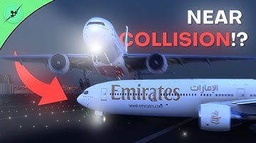 SCARY Close Call in Dubai?! | TWO Emirates Planes nearly COLLIDE on Runway