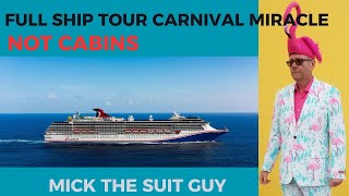 Carnival Miracle Full Ship Tour (Not Cabins