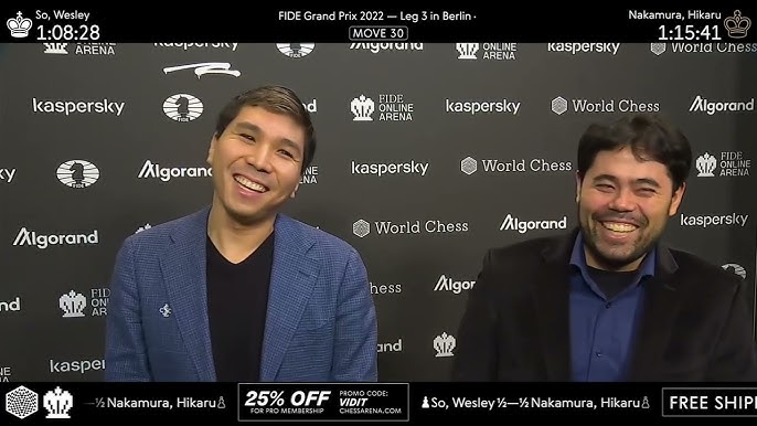 Wesley So tackles Nakamura in FIDE Grand Prix 3rd leg finals