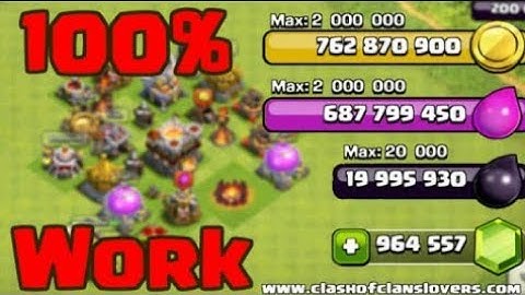How to hack clash of clans with proof no mod no root 100% working