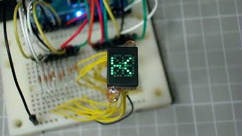 My handmade 16 segment display