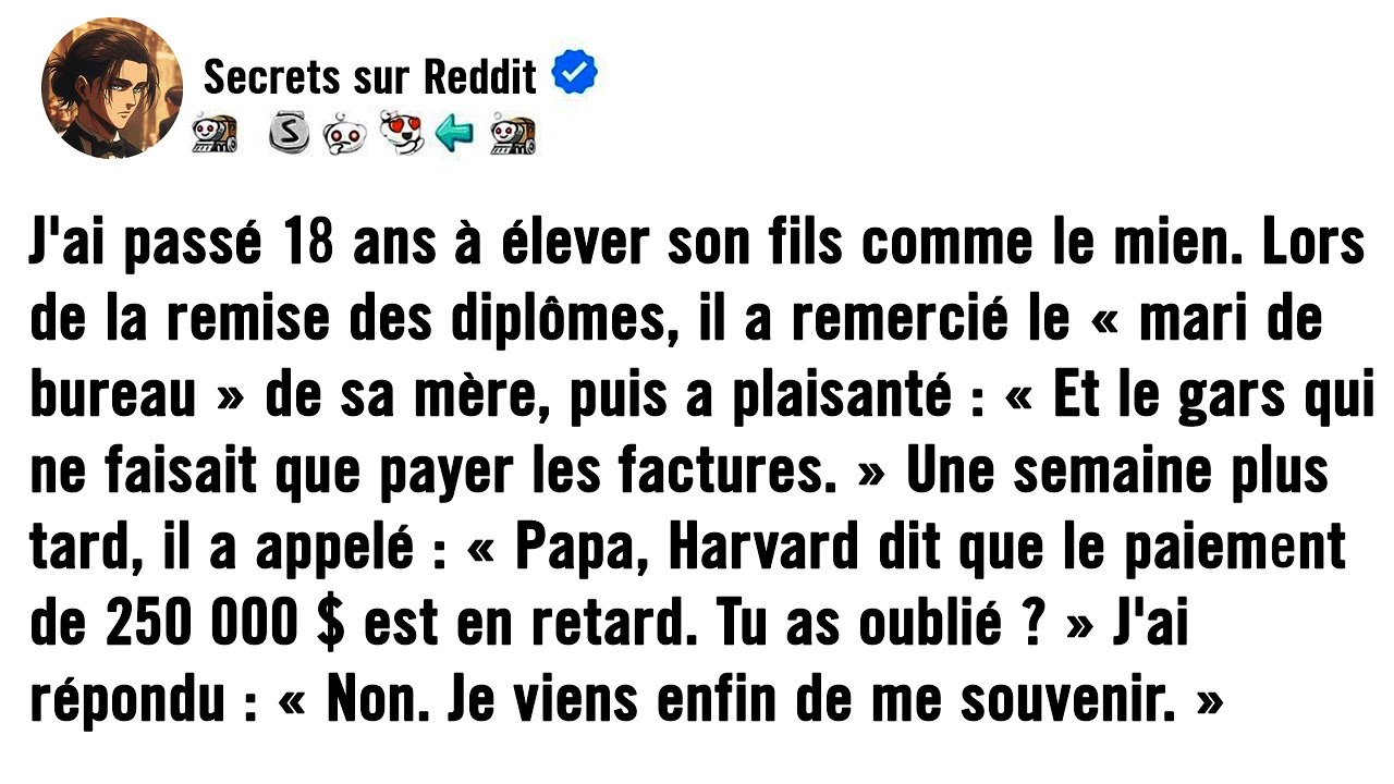 APRÈS L'INSULTE DE LA REMISE DES DIPLÔMES, IL A DISCRÈTEMENT ANNULÉ HARVARD.