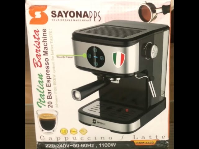 Machine à café SAYONA italienne, 3 en 1 Espresso, 1450W, 19 bars