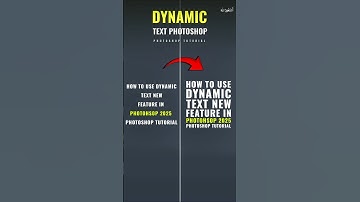 What is Dynamic Text Photoshop ? | NEW Feature Photoshop 2025