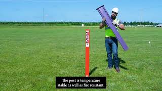 3 Rail™ Fiberglass Marker Post