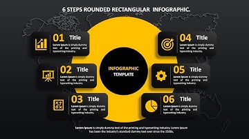 6 Steps Rounded Rectangular Infographic Using PowerPoint