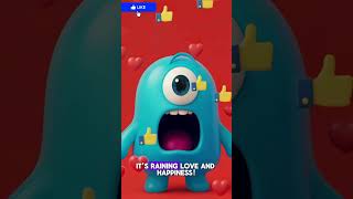 Emoji Rain Challenge 🌧️ LIKE to Make It Rain More! #blippo #shorts #funnyalien #videoshorts
