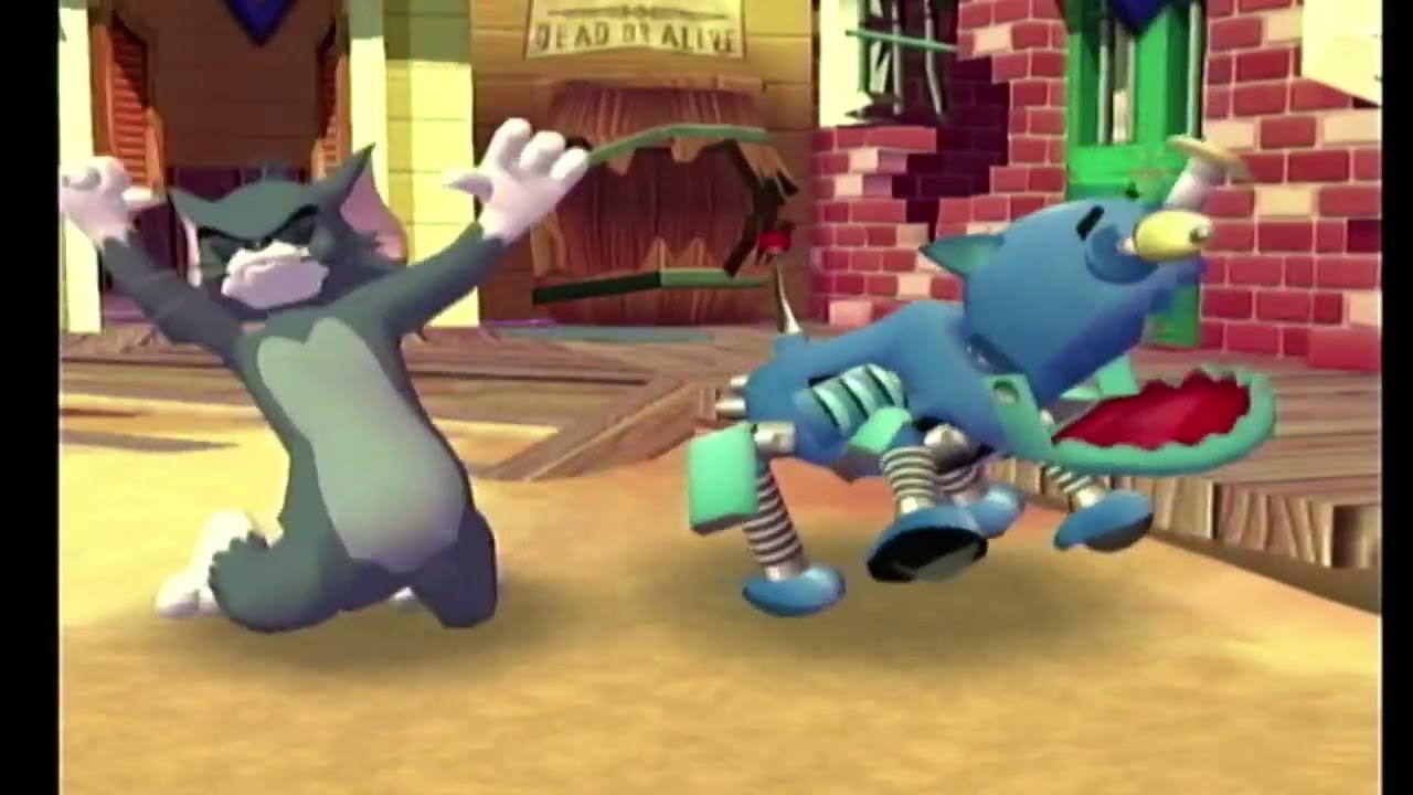 Tom and Jerry War of the Whiskers (2v2)Robot Cat/Tom vs Butch/Eagle