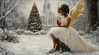 Peaceful Christmas Angel Screensaver with Gospel Christmas Music, Holiday Tv Art