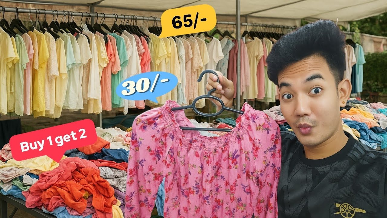 😱Cheapest Clothes for Boys & Girls👚👗| Northeast India 🇮🇳 Police Bazar Thrift Market🛍 @Shubhumsing