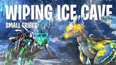Wiping The Island Ice Cave Online Small tribe| Ark Survival Evolved