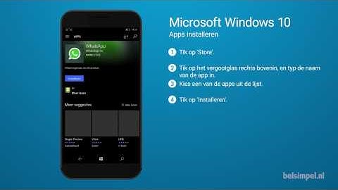 Tips & Tricks - Microsoft smartphone: Apps installeren (Windows 10)