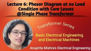 Lecture 6: Practical Transformer at no Load with Core losses@Single Phase Transformer