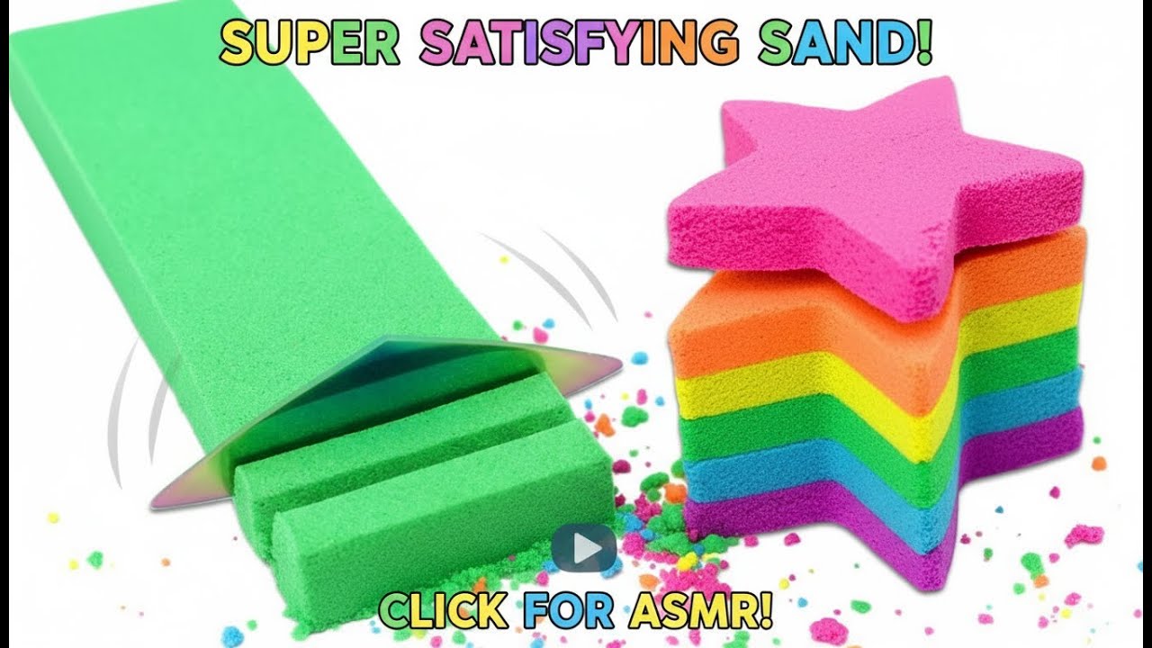 Very Satisfying and Relaxing Compilation 1 Kinetic Sand ASMR