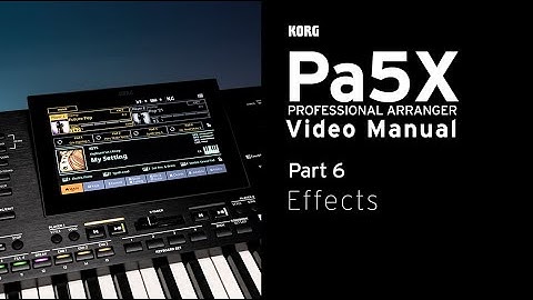 Pa5X Video Manual Part 6: Effects