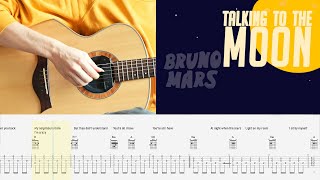 Bruno Mars  - Talking To The Moon (Guitar tutorial)