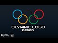 Olympic logo design  illustrator  creopix academy  for beginners