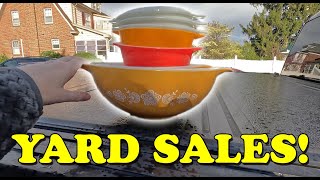 HUGE PYREX SCORE! Yard Sale & Estate Sale Shop With Me! | eBay Reselling