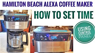 Hamilton Beach Works with Alexa Smart Coffee Maker, Programmable, 12 Cup  Capacity, Black and Stainless Steel (49350) – A Certified for Humans Device