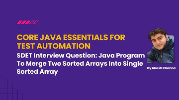 Java Program To Merge Two Sorted Arrays Into Single Sorted Array