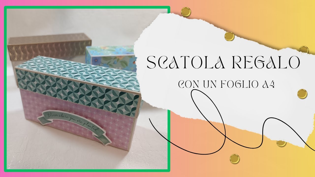 Scatola Regalo con una Carta A4
