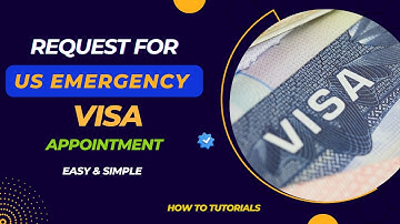 How to Request an Emergency Visa Appointment | US VIsa (2025 updated)