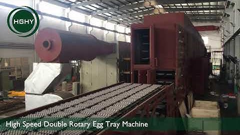 High Speed Double Rotary Egg Tray Machine