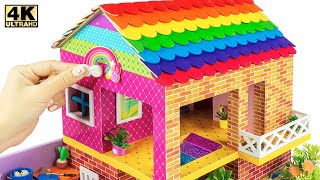 How To Build Mini House Model From Cardboard ( Satisfying ) ❤️ DIY Miniature Cardboard House 203