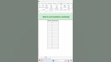 How to sort numbers randomly with this simple trick!