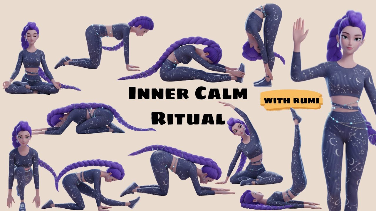 Night Calm Ritual Rumi Inner Calm Ritual | Moon Yoga for Anxiety Nights | Gentle Night ...