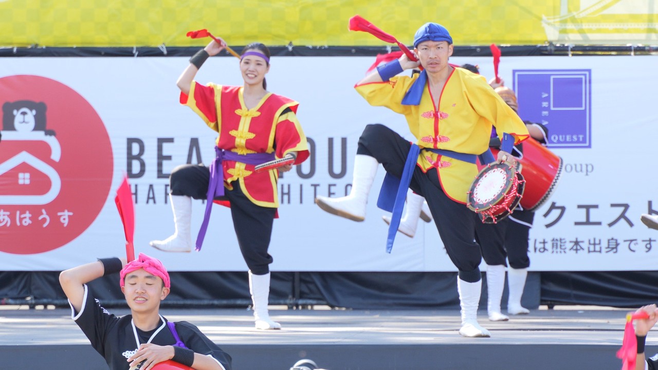 Ryukyu Kingdom Festival Drums 📍 Kyushu Gassai Festival (Ninomaru