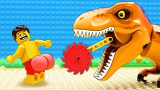 T-Rex vs Kinetic Sand Dinosaur Food Adventure